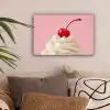 Kers - Slagroom - Roze canvas 2cm klein -sfeer1