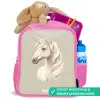 Eenhoorn in neutrale kleuren Kinderrugzak - Roze middel -inhoud_NL