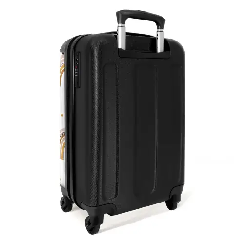 Regenboogregen Koffer - NBS - Handbagage middel -achterkant