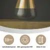 Sierlijk - Boeket - Goud - Vaas Akoestische PET Vilt - Rond klein -closeup_NL