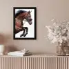 Paard - Springen - Modern fotolijst zwart zonder passe partout klein -sfeer5
