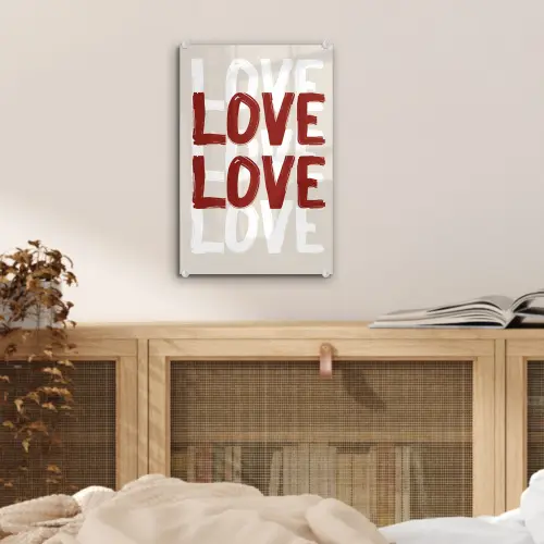 Love - Rood - Tekst plexiglas 5mm klein -sfeer4