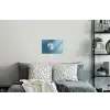 Paardenbloem - Wind - Blauw Muursticker klein -slaapkamer