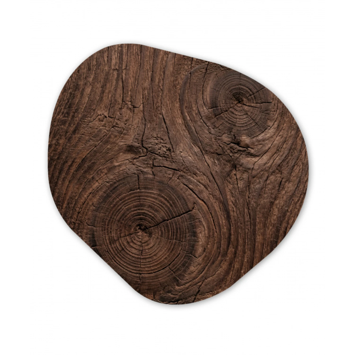 Houtnerf - Textuur - Patroon - Bruin - Rustiek Wandcirkel Organisch Forex 3mm klein -3d
