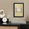 Illustratie - Bord - Bestek - Beige fotolijst zwart zonder passe partout klein -sfeer1