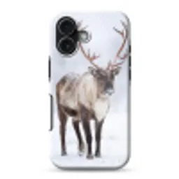Rendier - Gewei - Toendra - Sneeuw - Wild Toughcase MagSafe Apple iPhone 17 klein -3d