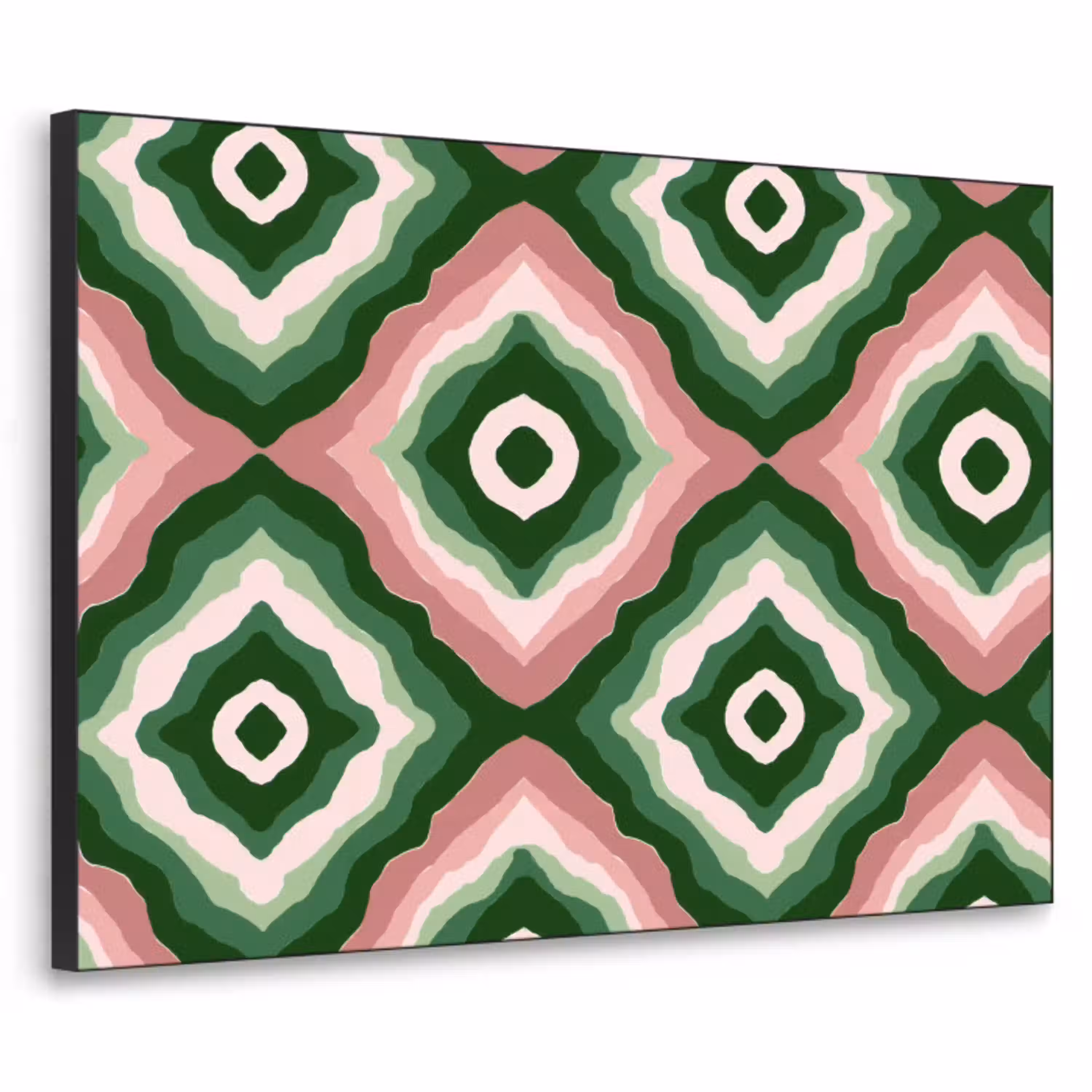 Ontwerp - Organisch - Kleurrijk Textielframe zwart klein 947 -3d
