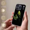 Parkiet - Tak - Bladeren - Geel Telefoonhoesje iPhone 17 Pro klein -sfeer3_NL