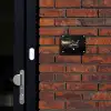 Gouden verfspatten- Sierlijk Naambord Rechthoek middel -sfeer1-rechthoek-S