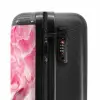 Marmer - Roze Kwarts Marmer NBS - Handbagage koffer - Kinderen Unisex middel -slot