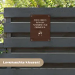 Bruin - Zomer - Quote - Drinken tuinposter los doek klein -sfeer3