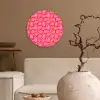 Valentijn - Smiley - Rood - Roze Wandcirkel plexiglas klein 852 -sfeer1