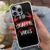 Krab - Rood - Tekst - Zwart Hoesje iPhone 16 Pro Max met koord klein -sfeer3
