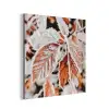 Bladeren - IJs - Winter - Natuur aluminium wit klein -3d