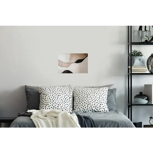 Contourlijnen - Abstracte landschap Muursticker klein -slaapkamer