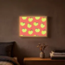 Appels - Modern - Groen Light Box met batterij (Wandlamp) middel 907 -sfeer4