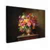 Kleuren - Boeket - Vaas - Hout Tuinposter op houten frame 2 cm dik klein -3d
