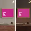 Focus on the good - Roze - Simple Light Box met batterij (Wandlamp) middel -sfeer3