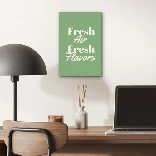 Tekst - Groen - Sierlijk - Letters aluminium wit klein -sfeer5