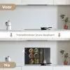 Kruiden Mozaïek keuken achterwand spatscherm klein -voor_na_NL
