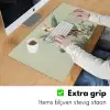 Gele kuifkaketoe - paradijsvogelbloemen - Groen Muismat XXL klein -sfeer3