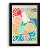 Kleurrijk - Abstract - Bloemen - Patronen fotolijst zwart zonder passe partout klein -3d