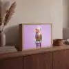 Papegaai - Koksmuts - Pilaar - Vogel Light Box met batterij (Wandlamp) middel -sfeer2