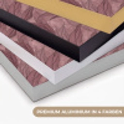 Bladeren - Patroon - Paars Textielframe zwart klein 947 -USP_kleurenDE