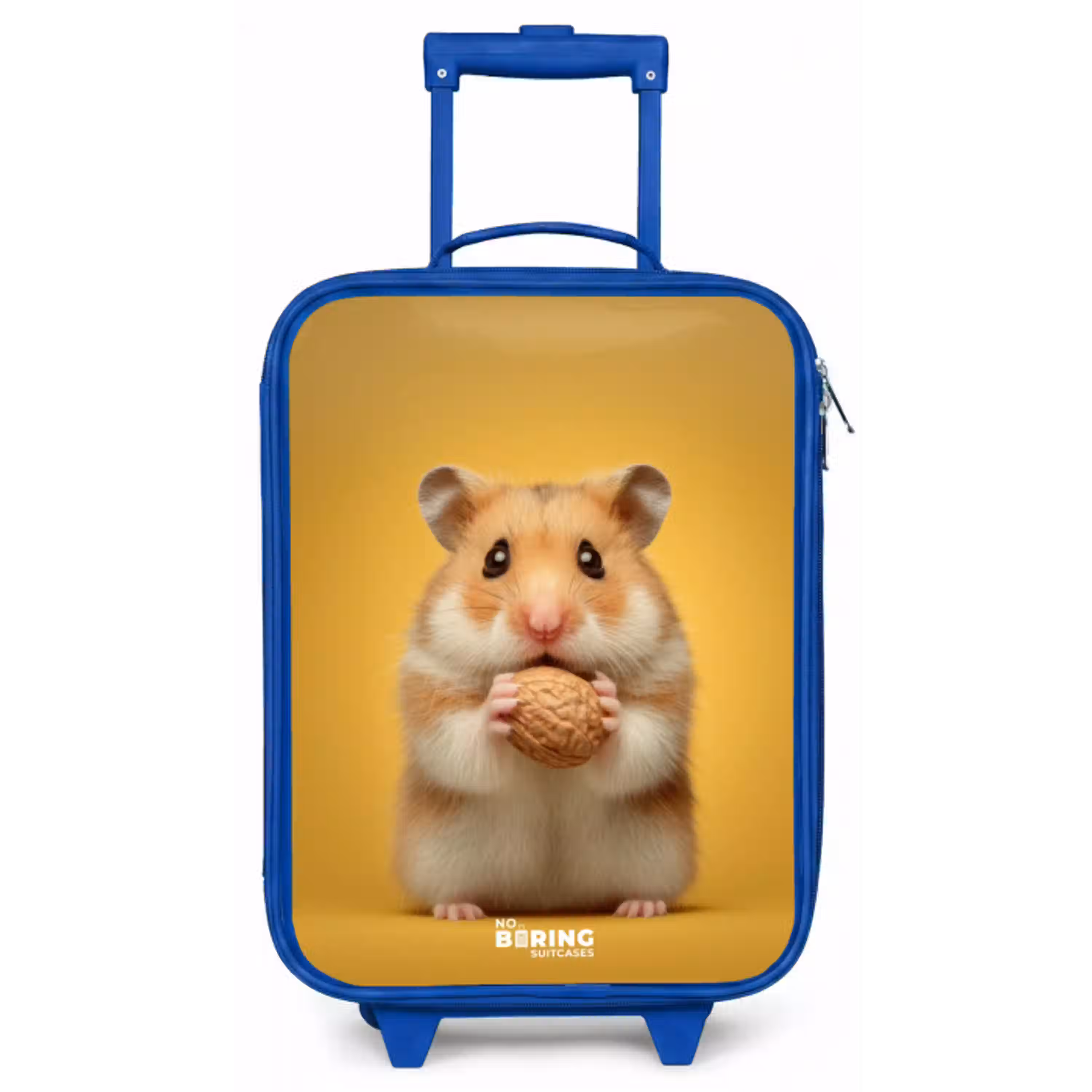 Hamster - Walnoot - Dier Kinderkoffer - Blauw klein -zz3dotto