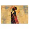 Vrouw - Silhouet - Patronen - Sierlijk Placemat vinyl groot -zzsfeer1_Kitchenyeah-website