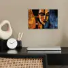 Abstract - Portret - Kleurvakken poster papier klein -sfeer1