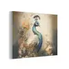 Pauw - Pauwenveren - Bloemen - Vogels - Botanisch PET vilt klein -3d