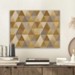 Geometrisch - Driehoek - Goud PET vilt klein 837 -sfeer1