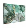 Goud - Marmer - Groen - Luxe - Marmerlook - Grijs canvas 2cm klein -z3d