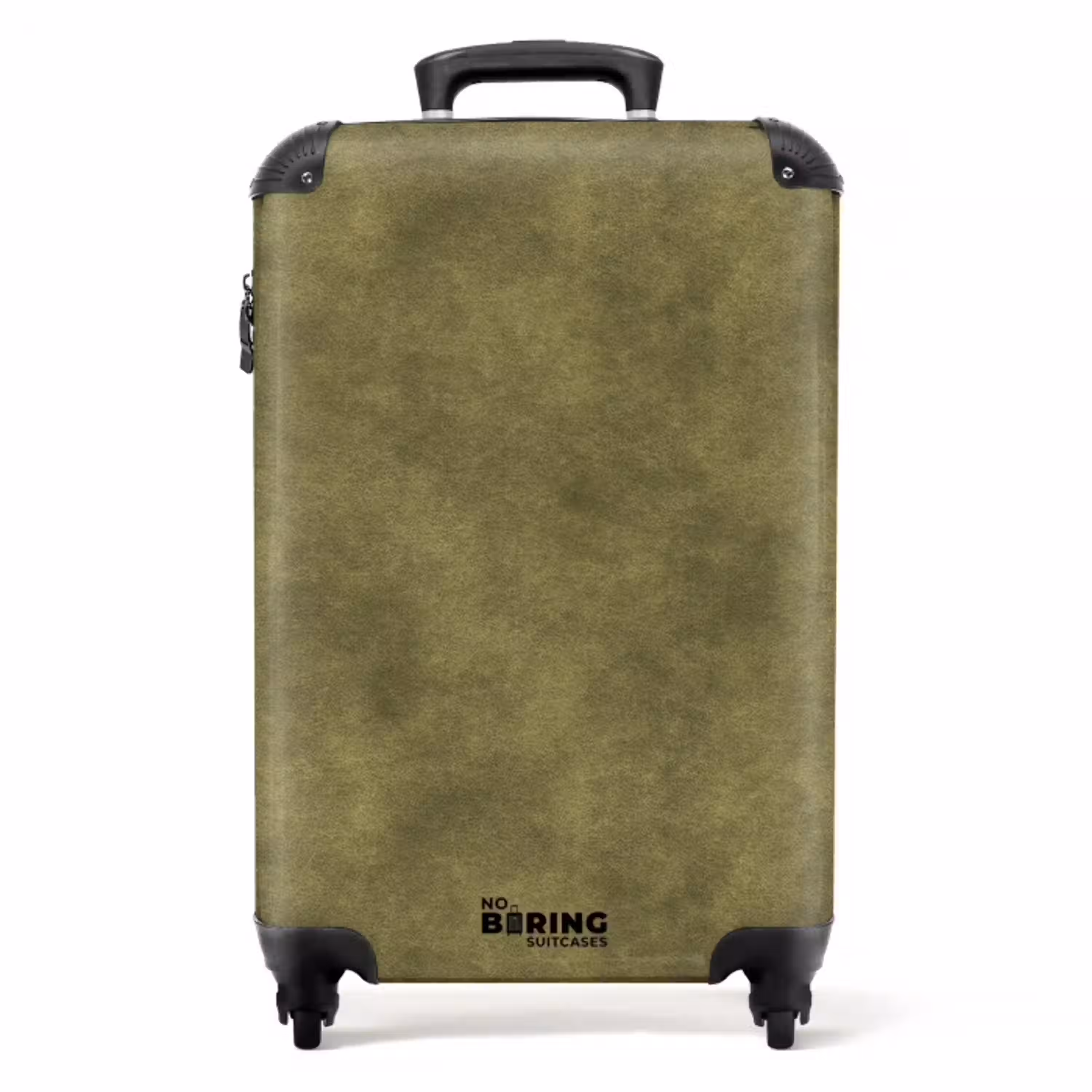 Textuur - Abstract - Groen NBS - Handbagage koffer - Volwassenen Unisex middel -productfoto_recht