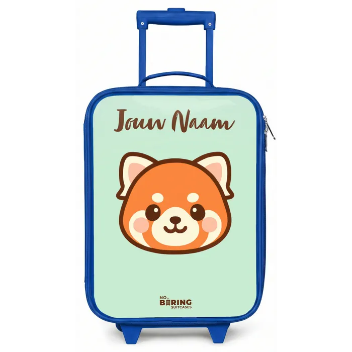 Kawai - Rode panda - Groen Kinderkoffer - Blauw klein -zz3dotto