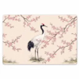 Aziatisch - Kraanvogel - Beige Placemat vinyl groot -zzsfeer1_Kitchenyeah-website