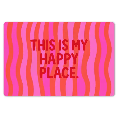 Tekst - Modern - Kleurrijk Placemat vinyl groot -zzsfeer1_Kitchenyeah-website