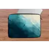 Zee - Silhouet - Abstract - Blauw laptophoes neopreen klein -tafel