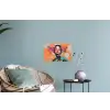 Portret - Vrouw - Abstract - Bloemen Muursticker klein -plant