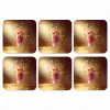 Framboos - Smoothie - Drinken - Roze onderzetter kurk middel -3d