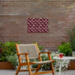 Vissen - Grafisch - Patroon - Donker Tuinposter op houten frame 2 cm dik klein 845 -sfeer3