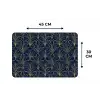 Deco - Waaier - Blauw Placemat vinyl groot 368 -specs