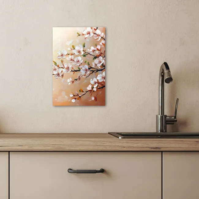 Bloesemtakken - Schilderachtig - Roze KitchenYeah - Keuken - Canvas klein -sfeer2