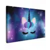 Eenhoorn - Sterrenstelsel - Magisch - Blauw canvas 2cm klein -z3d