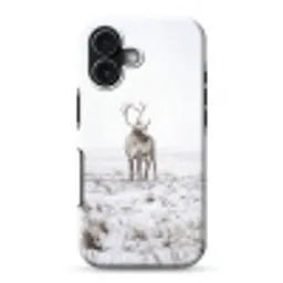 Rendier - Gewei - Sneeuw - Winter Toughcase MagSafe Apple iPhone 17 klein -3d