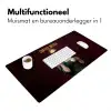 Koffie - Vrouw - Middelvinger Muismat XXL klein -sfeer4