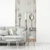 Zilver - Bestek - Hout fotobehang vinyl groot -woonkamer