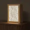 Textuur - Reliëf - Beige Light Box met kabel (Tafellamp) klein 925 -z3d_website