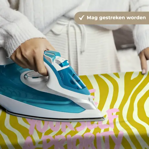 Zebraprint - Priority - Roze Wandkleed katoen klein -sfeer9